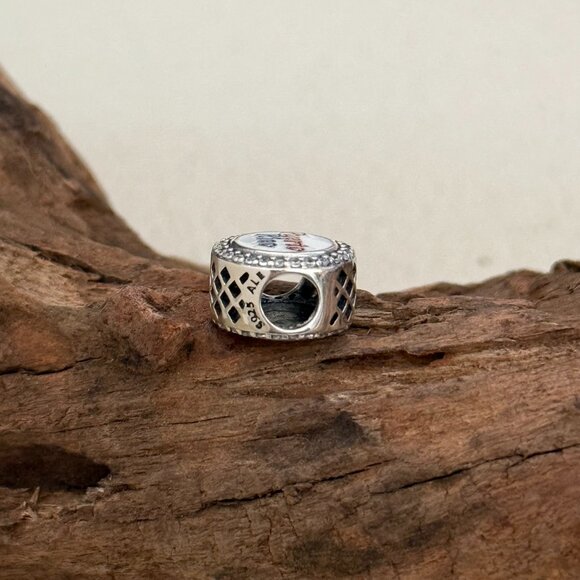 Pandora Puerto Rico Beach Exclusive Bead S925 Silver Charm For Bracelet - Picture 3 of 3